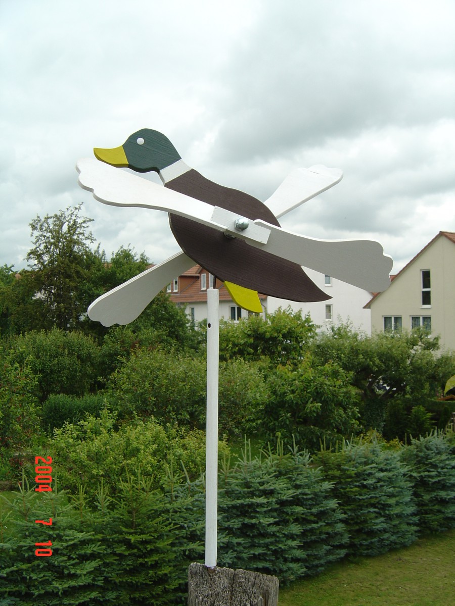 Windspiel handgefertigt für den Garten - verschiedene Motive – Bild 6