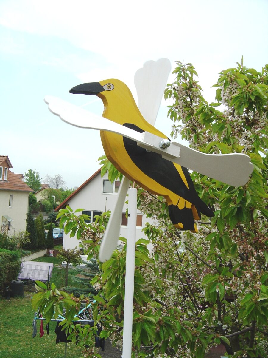 Pirol, handgefertigt, handbemalt